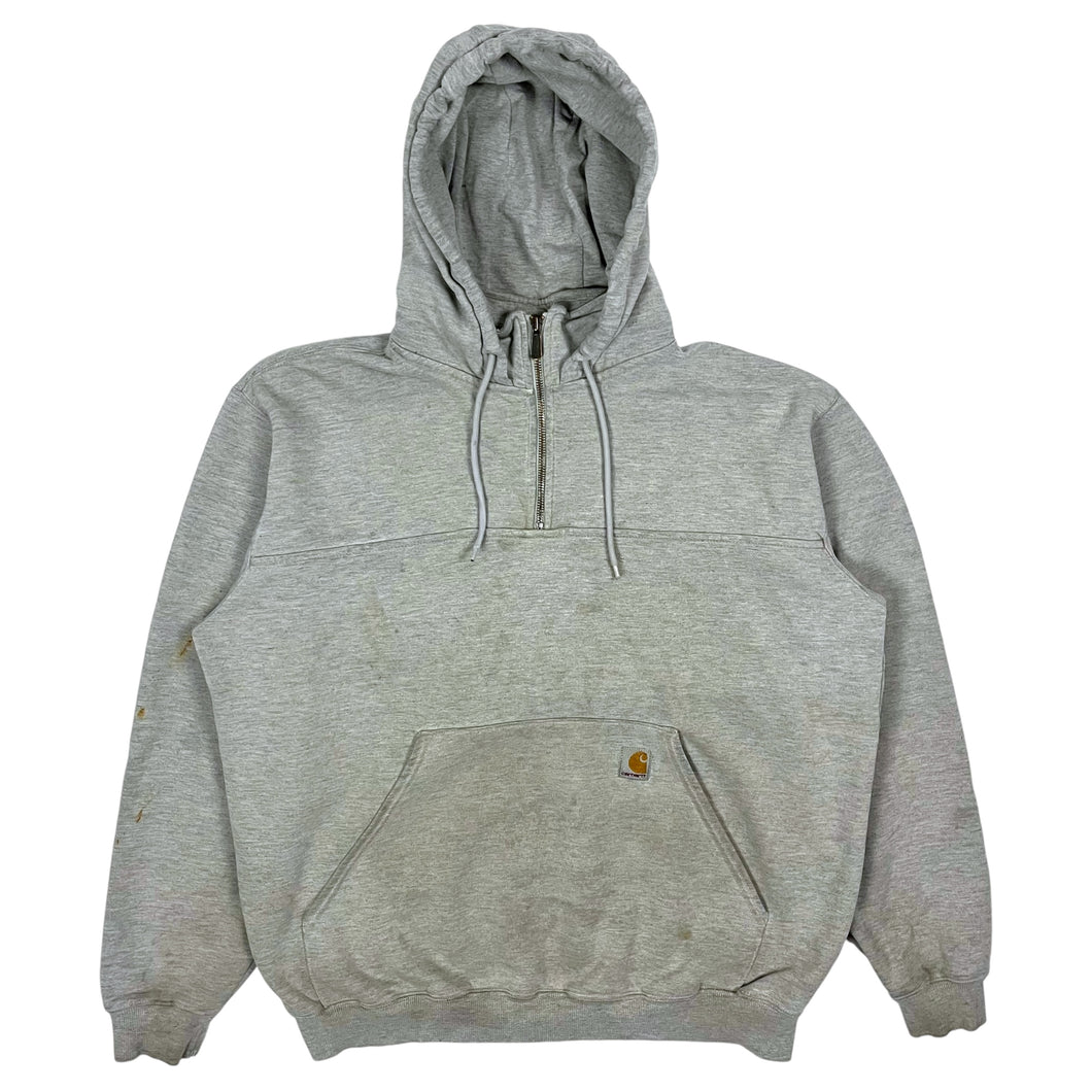 Carhartt Heavyweight Hooded Quarter Zip Pullover - Size L