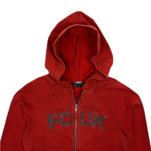 Load image into Gallery viewer, Women's French Connection UK Striped Zipped Hoodie - Size S
