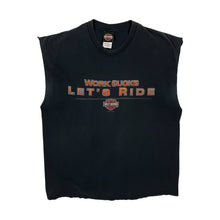 Load image into Gallery viewer, Harley-Davidson Work Sucks Lets Ride Cut Off Tank - Size XL
