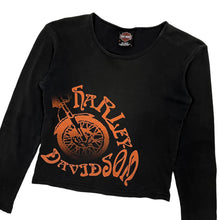 Load image into Gallery viewer, Sun Baked Women&#39;s Harley-Davidson Cropped Long Sleeve - Size S
