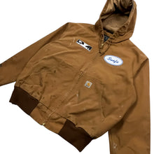 Load image into Gallery viewer, Snafu Manson Eyes Carhartt Hooded Work Jacket - Size L
