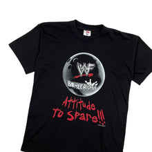 Load image into Gallery viewer, 1999 WWF Bowlerama Attitude To Spare Wrestling Tee - Size L
