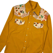 Load image into Gallery viewer, Hand Made Western Snap Button Up Shirt - Size L
