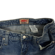 Load image into Gallery viewer, Women&#39;s No Boundaries Butterfly Embroidered Denim Mini Skirt - Size S
