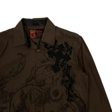 Load image into Gallery viewer, Rebel Spirit Tribal Cross Button Up Shirt - Size M
