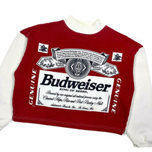 Load image into Gallery viewer, Budweiser King of Beers Cropped Mock Neck Sweatshirt - Size XS
