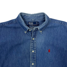 Load image into Gallery viewer, Polo by Ralph Lauren Raw Hem Denim Button Down - Size L/XL
