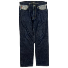 Load image into Gallery viewer, Stussy Rough &amp; Rugged Graffiti Denim Jeans - Size 34"
