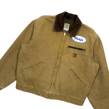 Load image into Gallery viewer, Carhartt Snafu Patch Detroit Blanket-Lined Work Jacket - Size L
