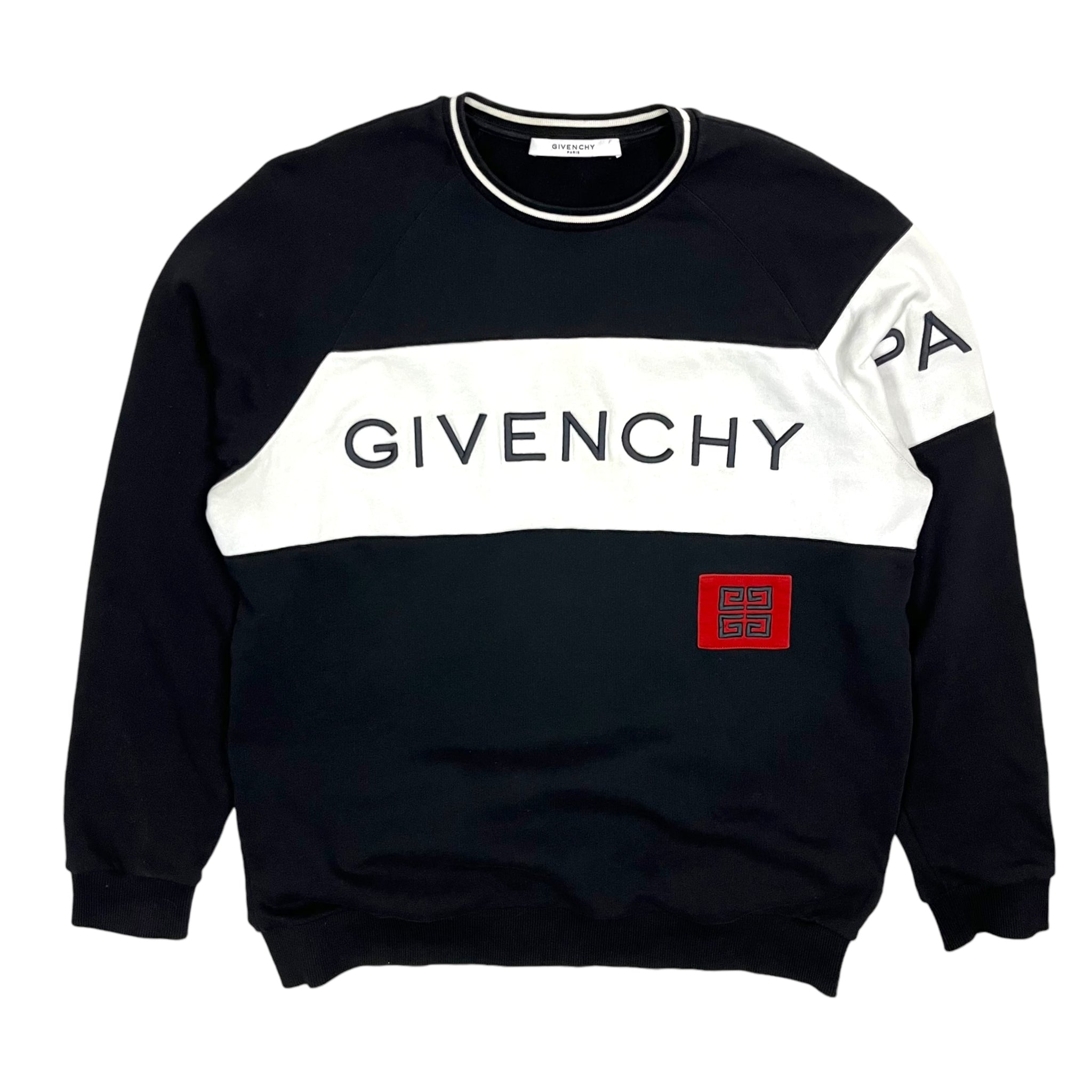 Givenchy Paris 3D Embroidered Crewneck Sweatshirt Size XL