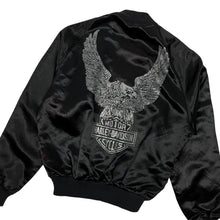 Load image into Gallery viewer, Women's Harley-Davidson Satin Eagle Bomber Jacket - Size S/M
