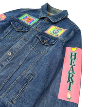 Load image into Gallery viewer, Pure Heart Christianity Themed Denim Jacket - Size L
