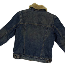 Load image into Gallery viewer, Women&#39;s Fall 2002 Gap Shearling Lined Denim Jacket - Size S
