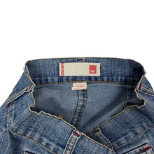 Load image into Gallery viewer, Women's Mossimo Pleated Denim Ruffled Mini Skirt - Size S
