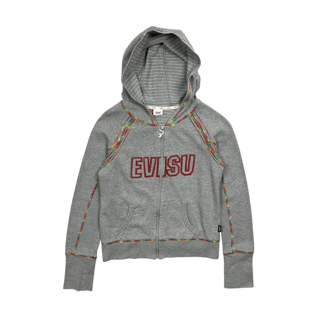 Women's Evisu Rainbow Stitch Zip Up Hoodie - Size M