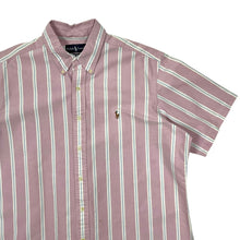 Load image into Gallery viewer, Polo By Ralph Lauren Stripped Short Sleeve Button Up Shirt - XL
