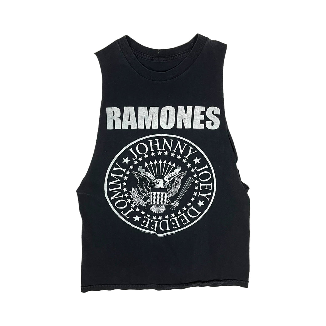 Ramones Presidential Seal Cut Off Tank Top - Size M