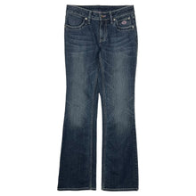 Load image into Gallery viewer, Dead Stock Women&#39;s Harley-Davidson Low Rise Flared Bedazzled Denim Jeans - Size XS
