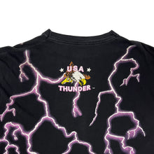 Load image into Gallery viewer, USA Thunder White Tiger Lightning Cut Off Tank - Size L
