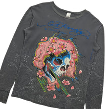 Load image into Gallery viewer, Ed Hardy Floral Skull Thermal Longsleeve - Size L
