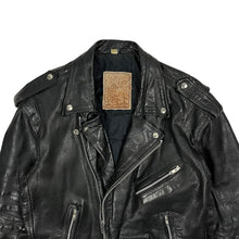 Load image into Gallery viewer, Classic Leather Biker Jacket - Size L
