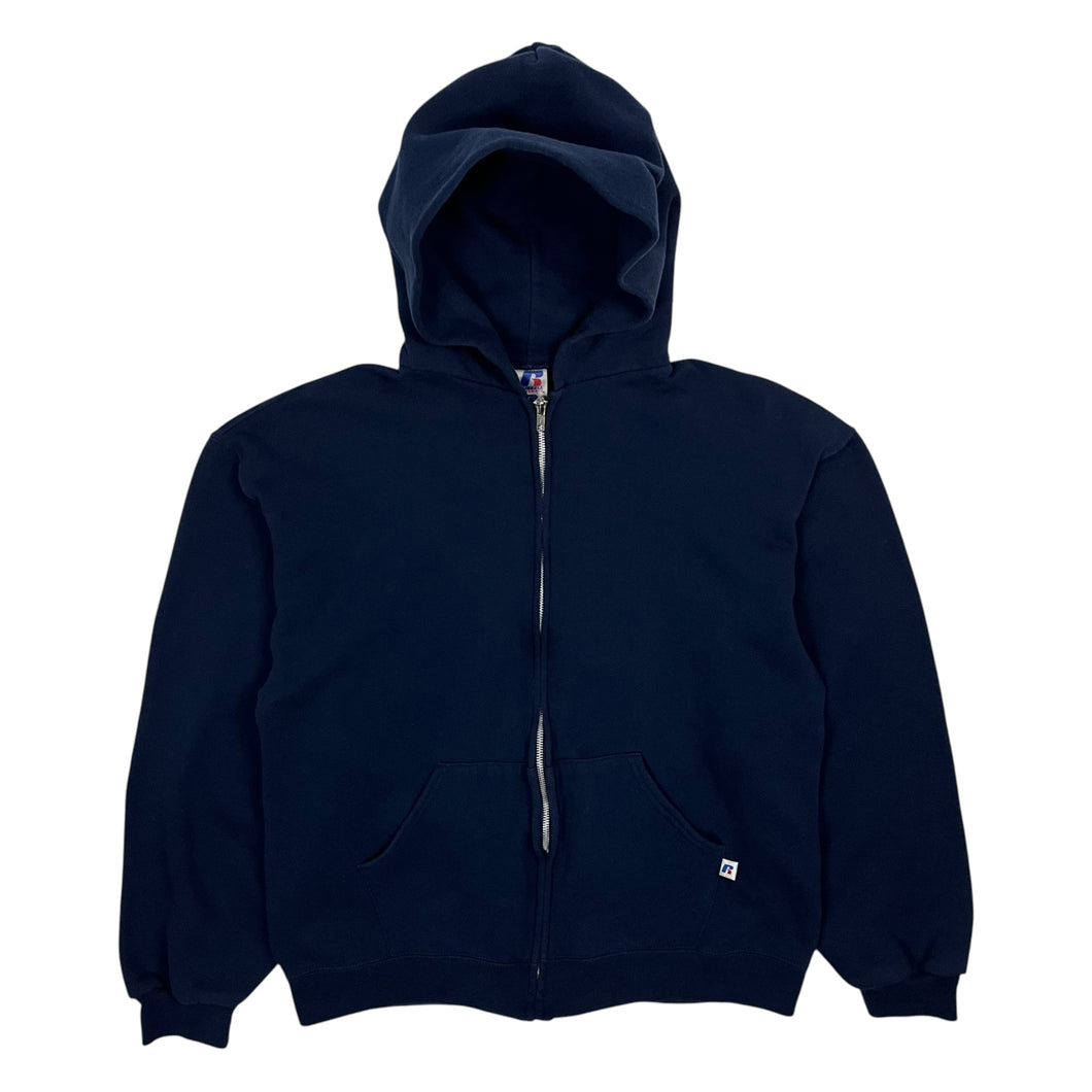 Russell Blank Zip Up Hoodie - Size M