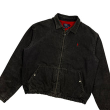 Load image into Gallery viewer, Polo By Ralph Lauren Flannel Lined Denim Harrington Jacket - Size L
