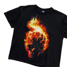 Load image into Gallery viewer, Burning Skull Glitter Tee - Size M
