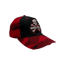 Load image into Gallery viewer, Distressed Camo Grave Diggers Velcro Strap Back Hat - Adjustable
