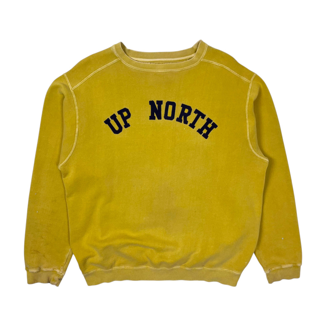 Up North Embroidered Spellout Crewneck Sweatshirt - Size XL