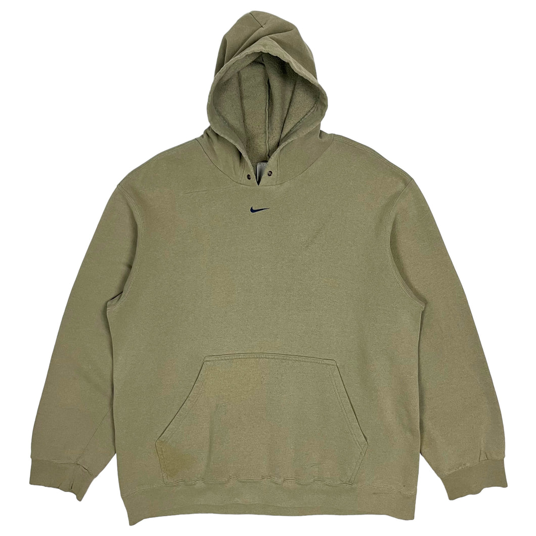 Nike Earth Tone Middle Swoosh Hoodie - Size L/XL