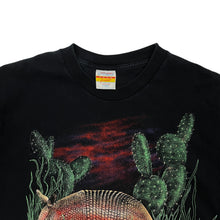 Load image into Gallery viewer, Armadillo Twilight Desert Scene Wrap Around Graphic Tee - Size XL
