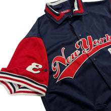 Load image into Gallery viewer, Exco New York Script Logo Button Up Baseball Jersey - Size XL
