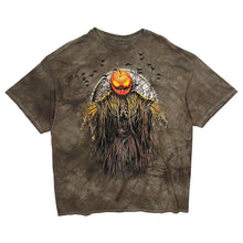 Load image into Gallery viewer, Pumpkin Head Scarecrow Tie Die Tee - Size XXL
