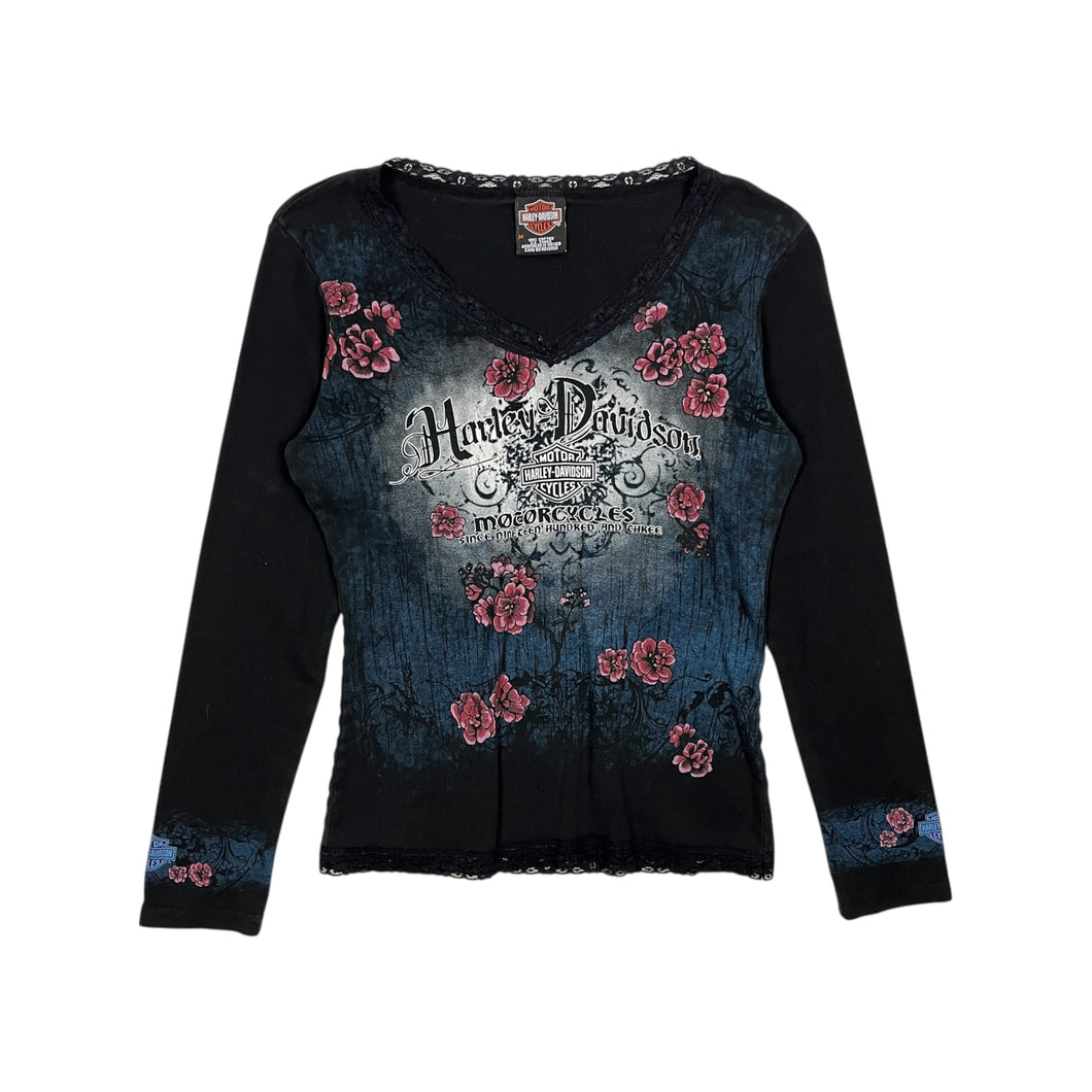 Women's Harley-Davidson Lace Floral Long Sleeve - Size M