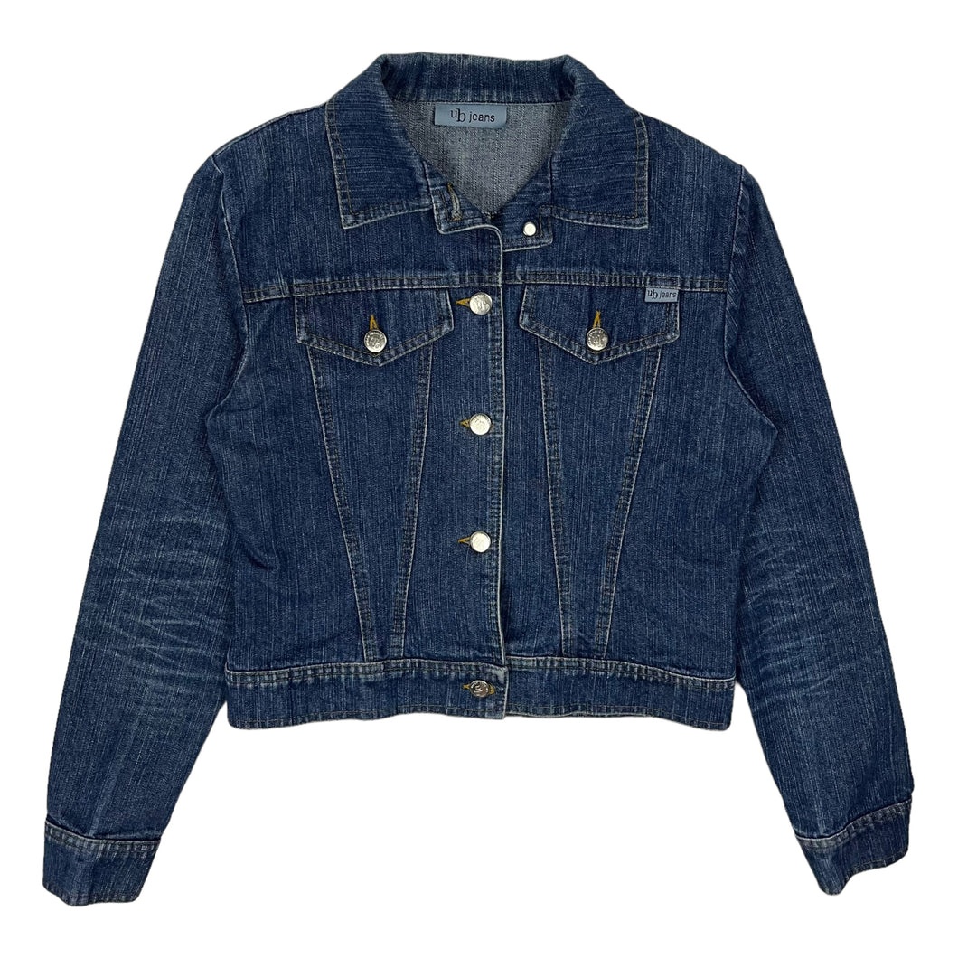 Women's Ub Jeans Cropped Denim Trucker Jacket - Size S