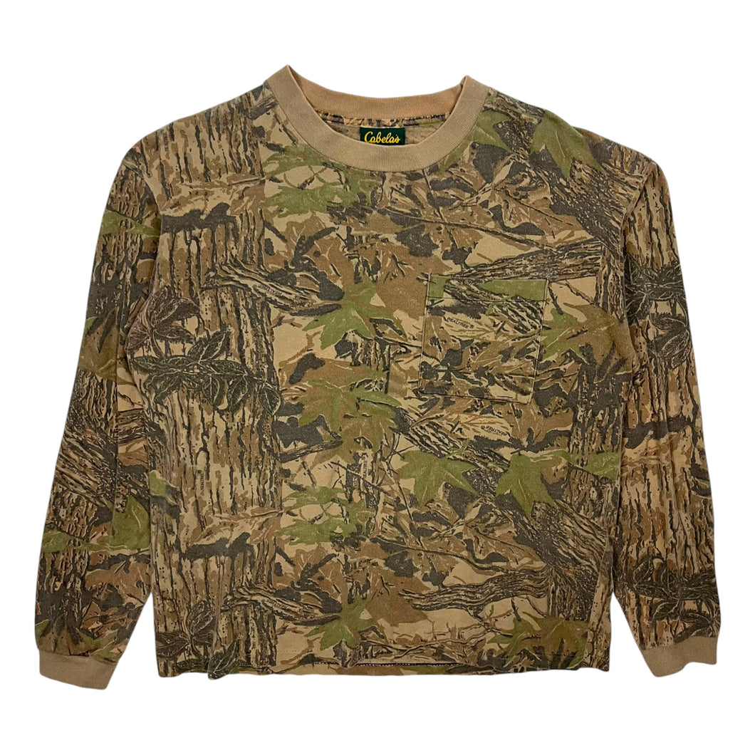 Cabela's Tonal Realtree Camo Pocket Long Sleeve - Size M/L