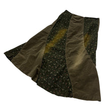 Load image into Gallery viewer, Women's Gholé Paris Floral Patchwork Corduroy Skirt - Size S
