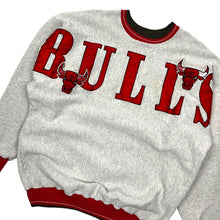 Load image into Gallery viewer, Chicago Bulls Jumbo Spellout Crewneck Sweatshirt - Size XL
