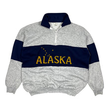 Load image into Gallery viewer, Alaska State Flag Quarter Zip Pullover - Size L
