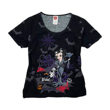 Load image into Gallery viewer, Women&#39;s All Over Print Betty Boop Elvira Scrub Tee - Size S/M
