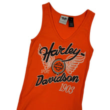 Load image into Gallery viewer, Women&#39;s Harley-Davidson Ribbed Rhinestone Stretch Tank - Size S
