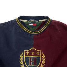 Load image into Gallery viewer, Tommy Hilfiger Two Tone Split Crest Crewneck - Size M
