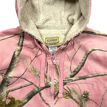 Load image into Gallery viewer, Women&#39;s Realtree Camo Fleece Lined Zip Up Hoodie - Size M
