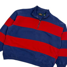 Load image into Gallery viewer, America Outpost Striped Quarter Zip Pullover - Size XL
