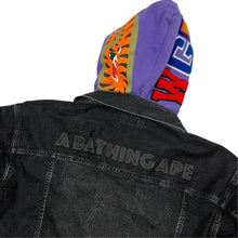 Load image into Gallery viewer, A Bathing Ape Shark Denim Trucker Jacket - Size XL
