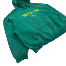 Load image into Gallery viewer, Distressed John Deere Country Boy Hoodie - Size L
