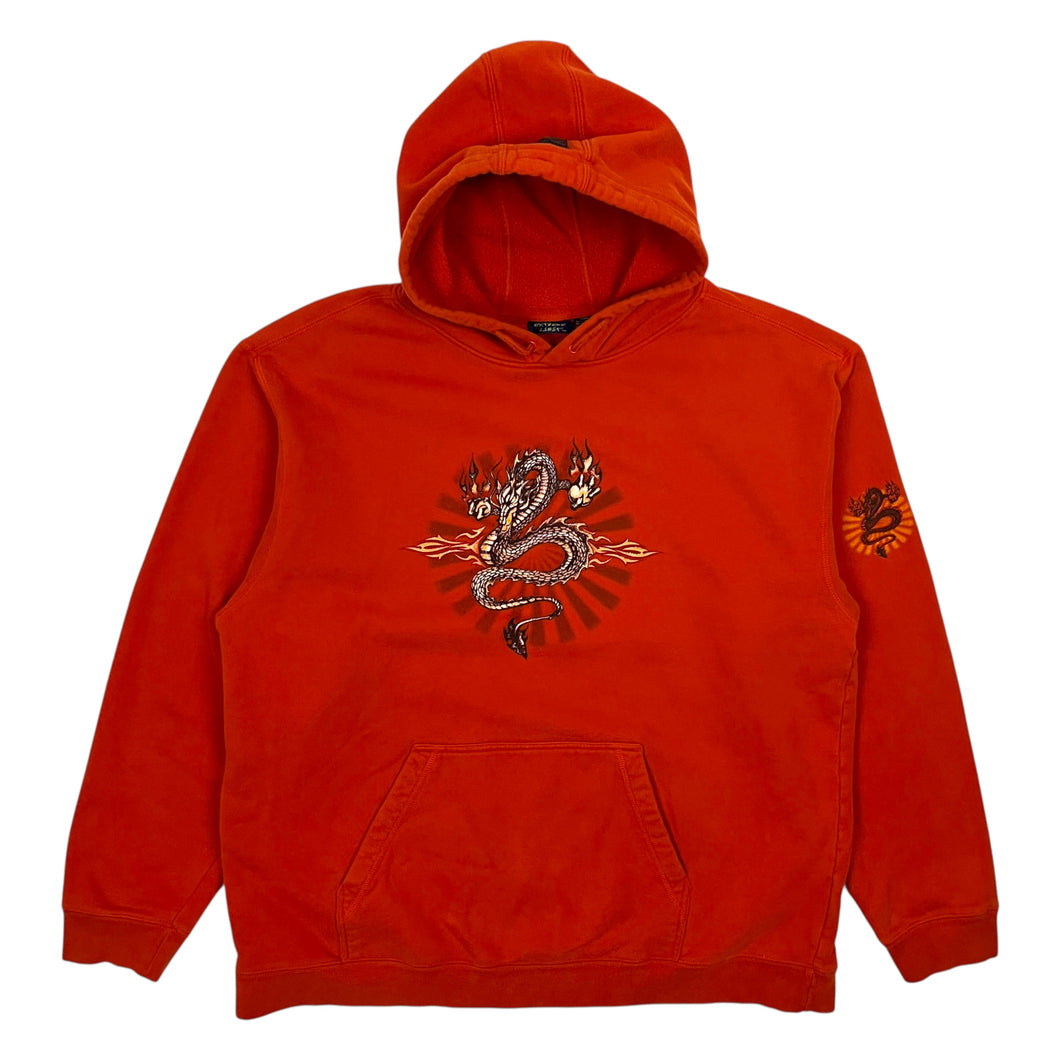 Extreme Limit Flaming Dragon Hoodie - Size XL