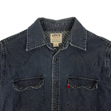 Load image into Gallery viewer, Levi's Hickory Stripe Denim Shirt - Size M

