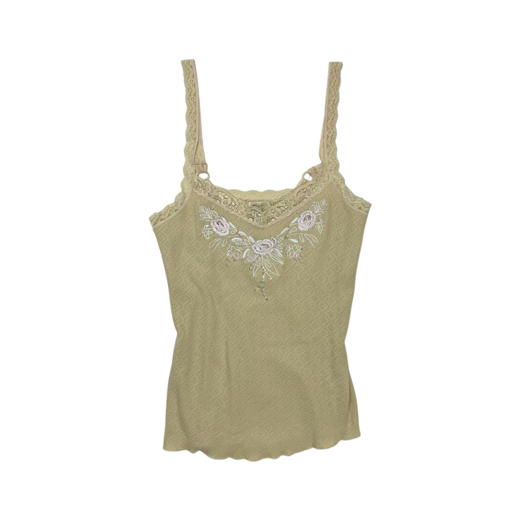 Women's Guess Rhinestone & Lace Embellished Tank Top - Size S